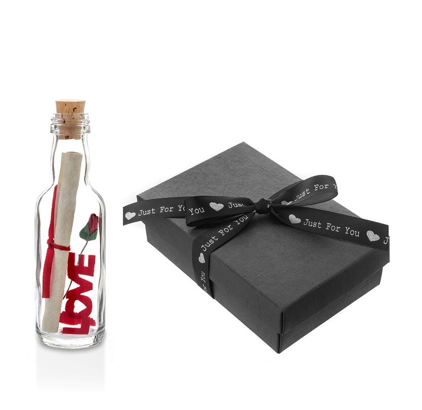 Personalised Message in a Bottle with Gift Box, Will You Marry Me? Proposal