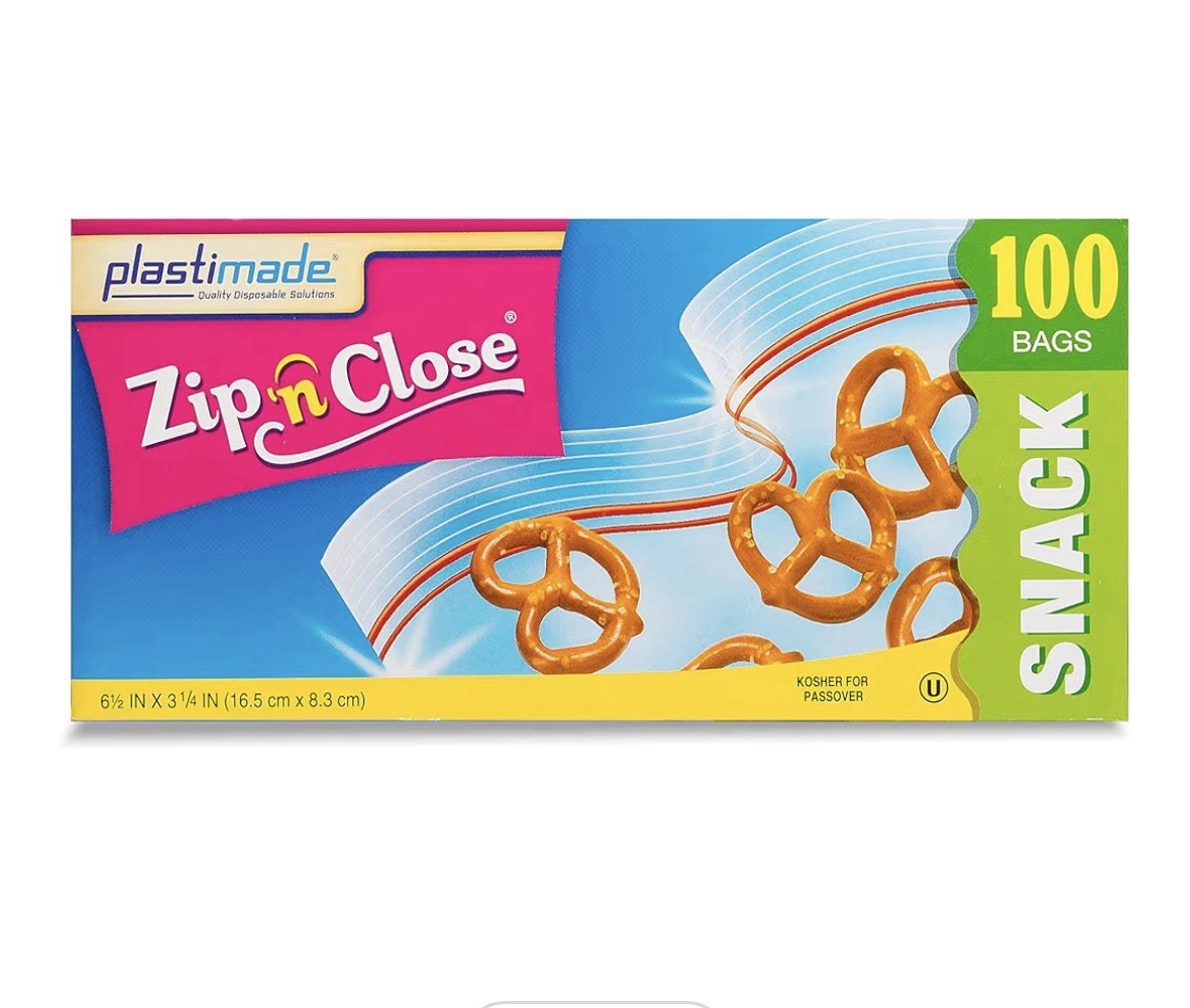 Resealable Snack Bags – 200 Disposable Bags for Food Storage and Travel