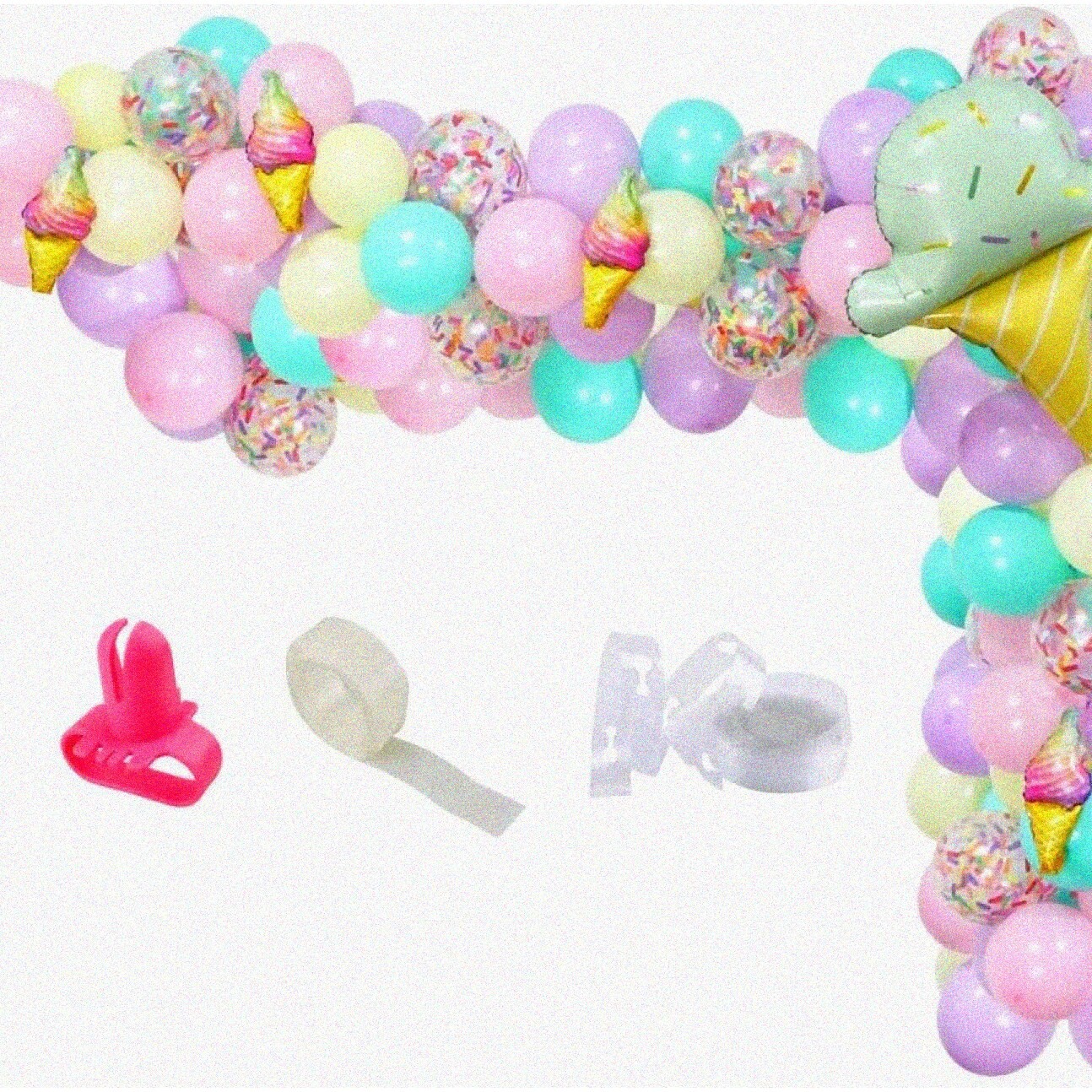 Sweet Creamy Ice Cream Balloon Garland