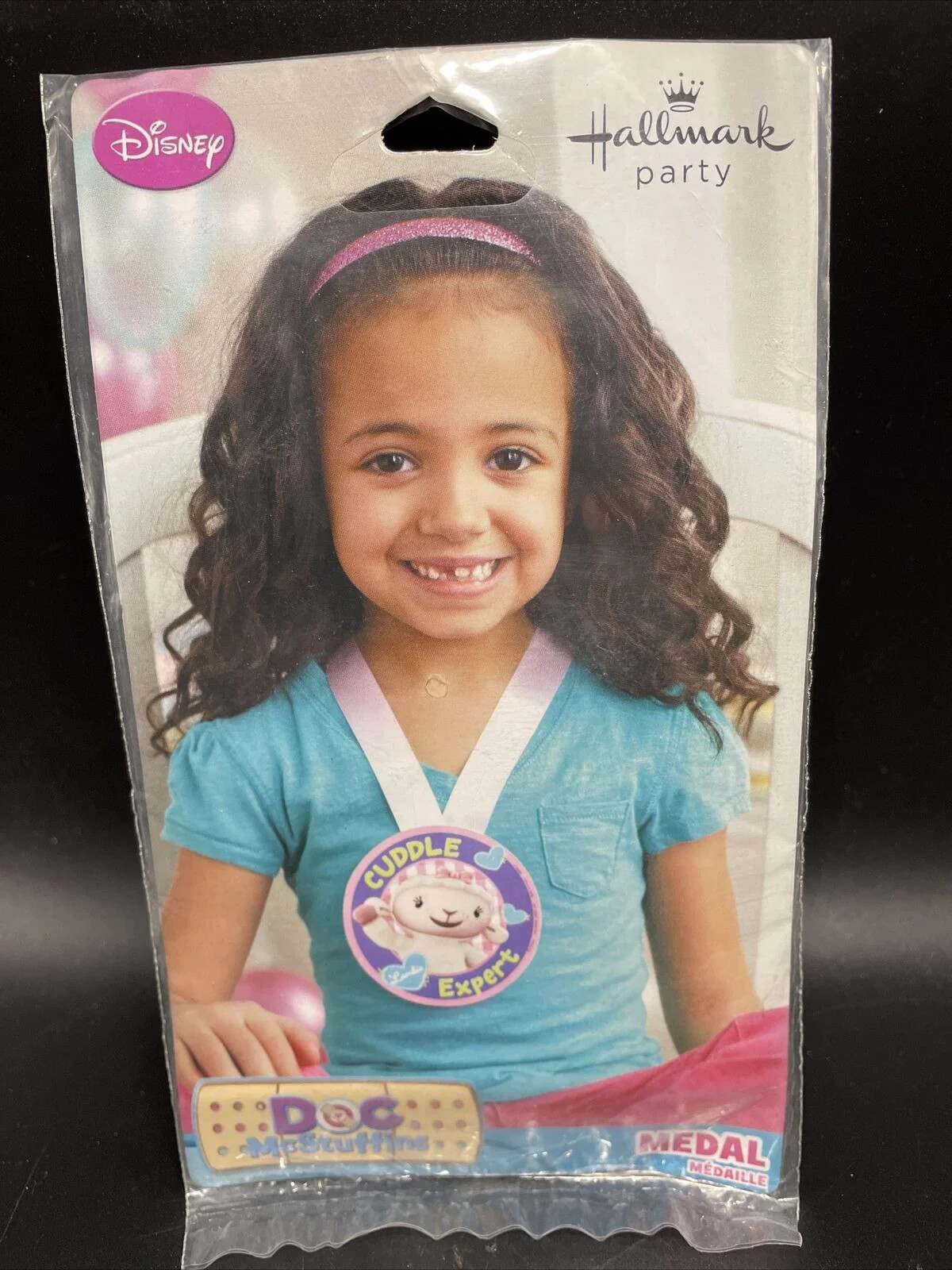 Hallmark Disney Doc McStuffins “Cuddle Expert” Sheep Character Medal Necklace