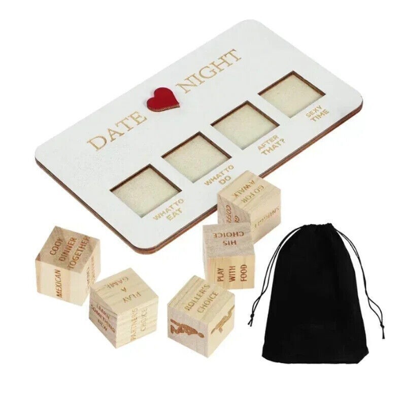 Date Night Dice After Dark Edition Date Night Wooden Dice Game For Couples Fun U