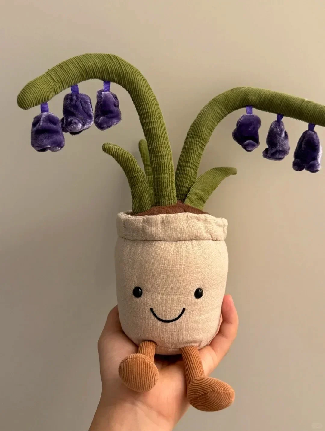 Food Stuffed Doll Bluebell Flower Potted Plush Doll Soothing Companion Toy Gift