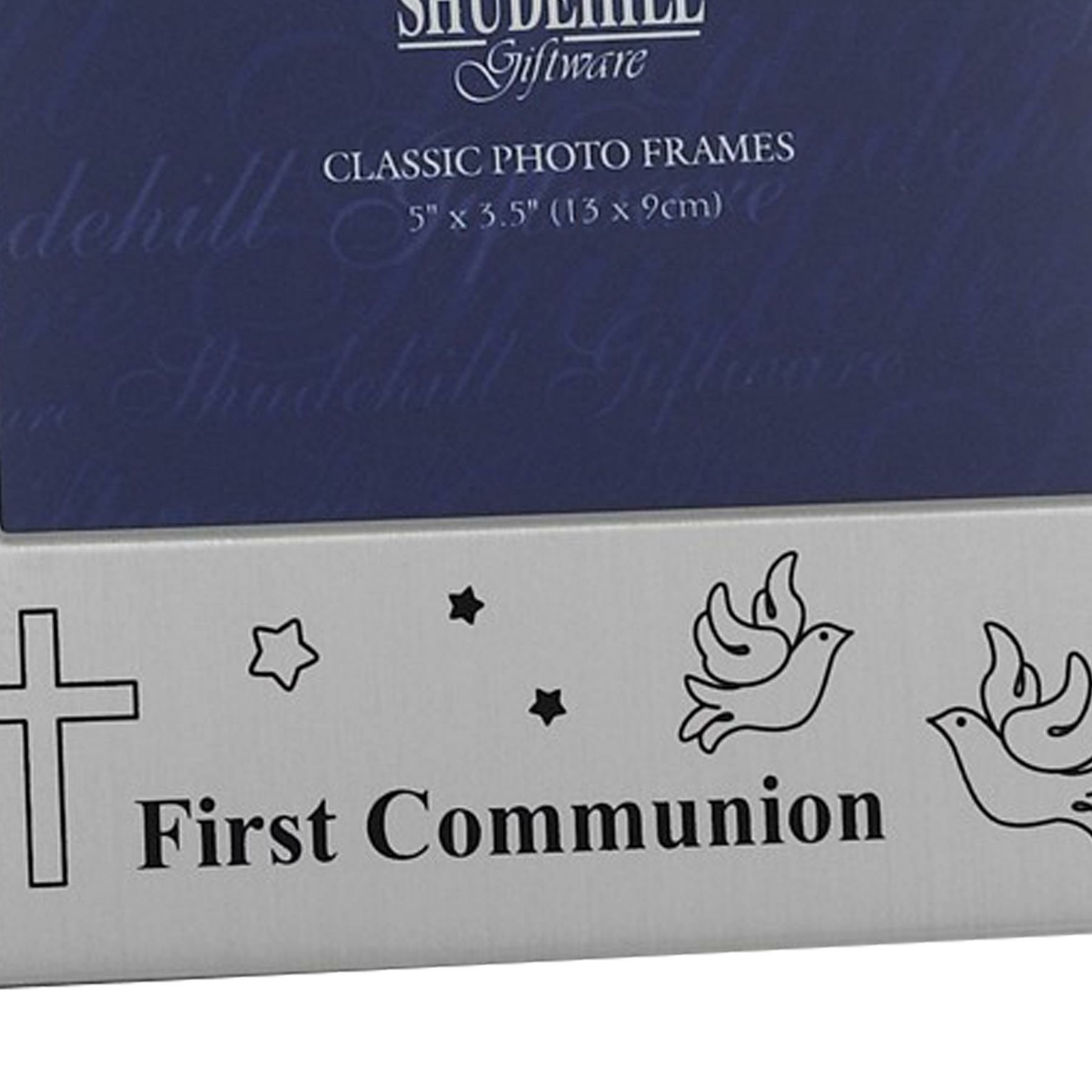 First Communion Photo Frame Silver with Black Wording 5′ x 3.5′