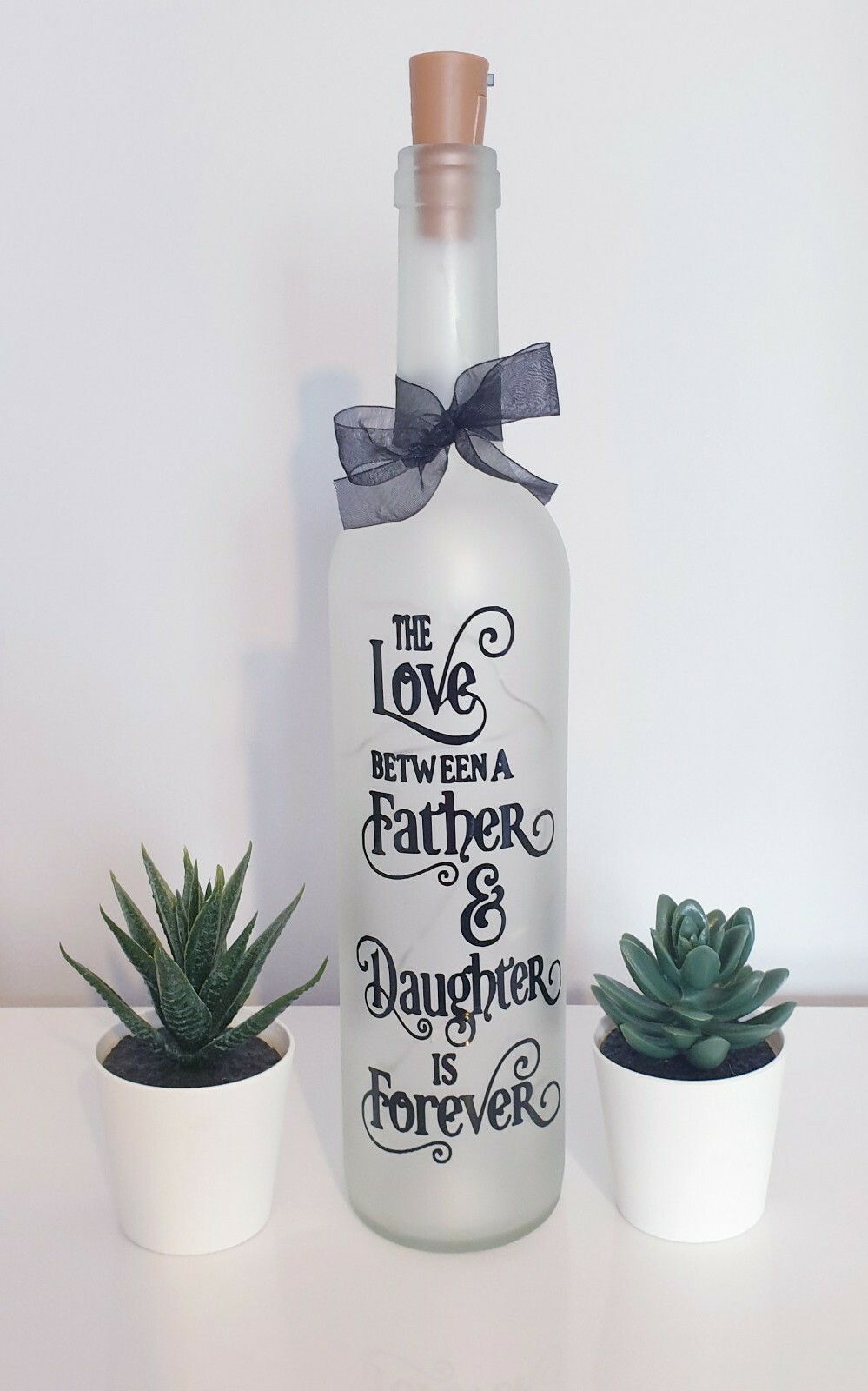 Light Up Wine Bottle Gift For a Father or Daughter – Birthday Fathers Day