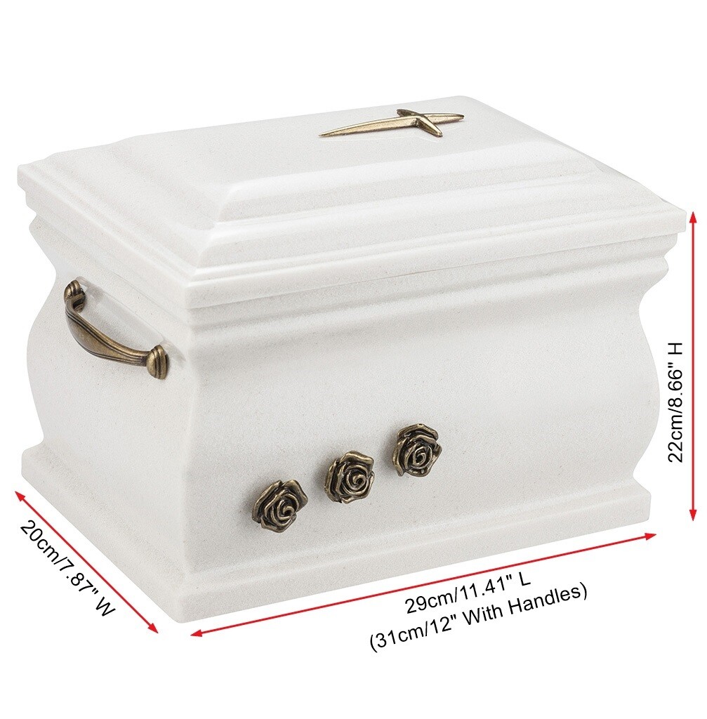 Composite Cremation Casket Funeral ashes urn for Adultr Unique Memorial URN