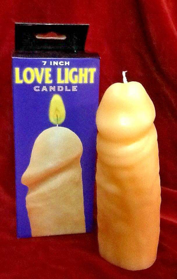 Bachelorette Party Naughty Gag Gift 7 in. LOVE LIGHT PENIS CANDLE