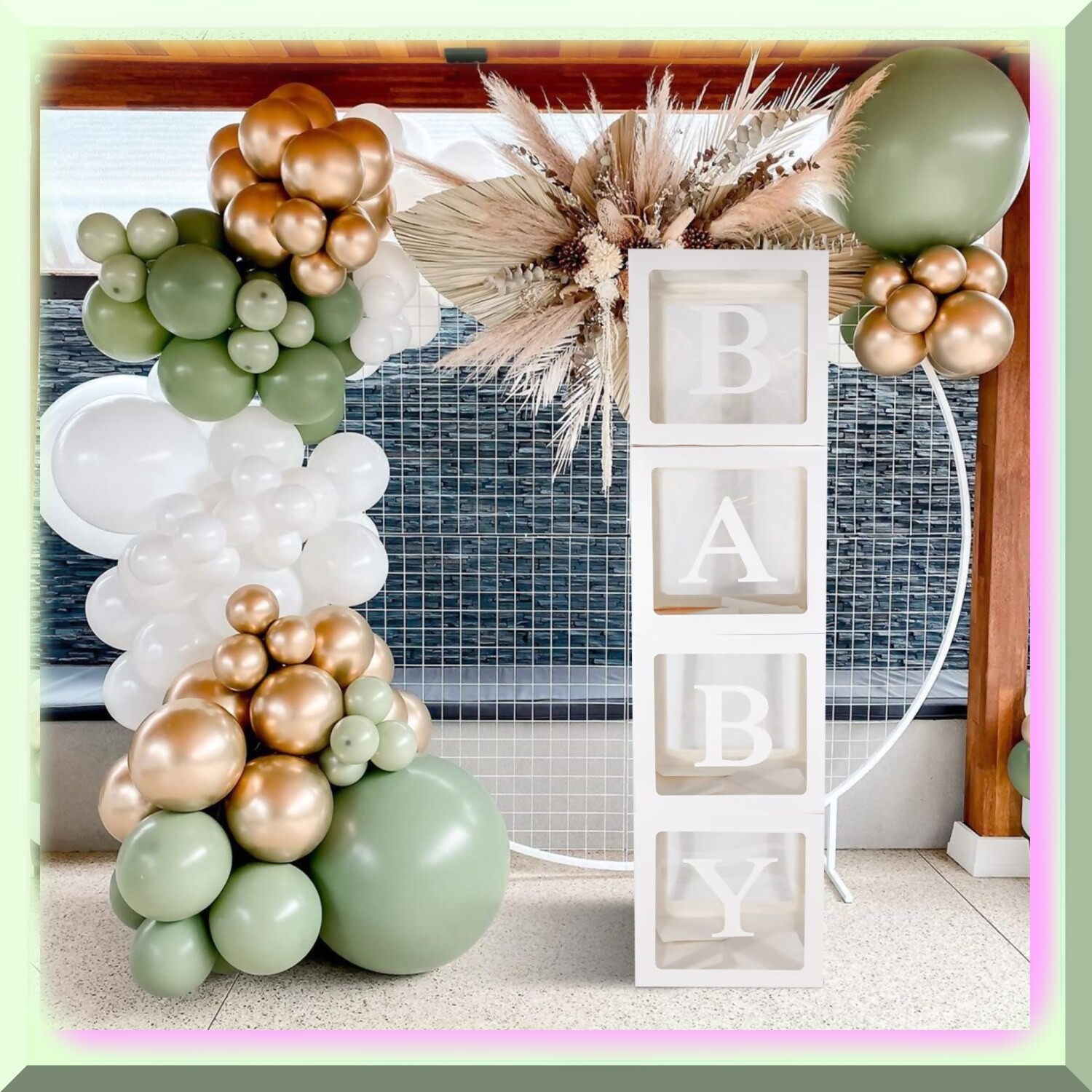 Baby First Year Celebration Kit with Letter Balloons