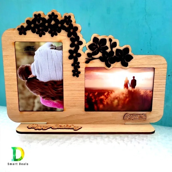 Customised Wooden Gift With Your Photo Date and Name for Any Occasion