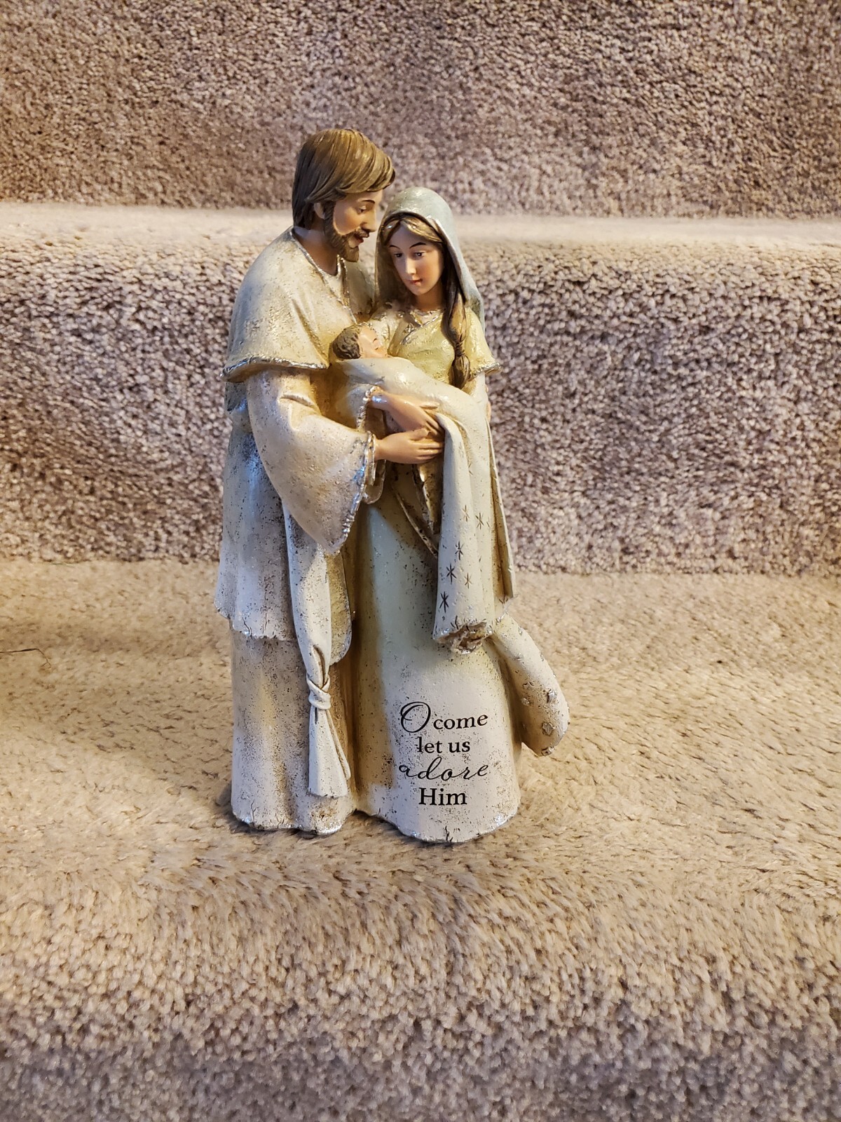 NATIVITY STATUE Jesus Birth Heavenly Blessing Holy Family Christmas Decor NEW
