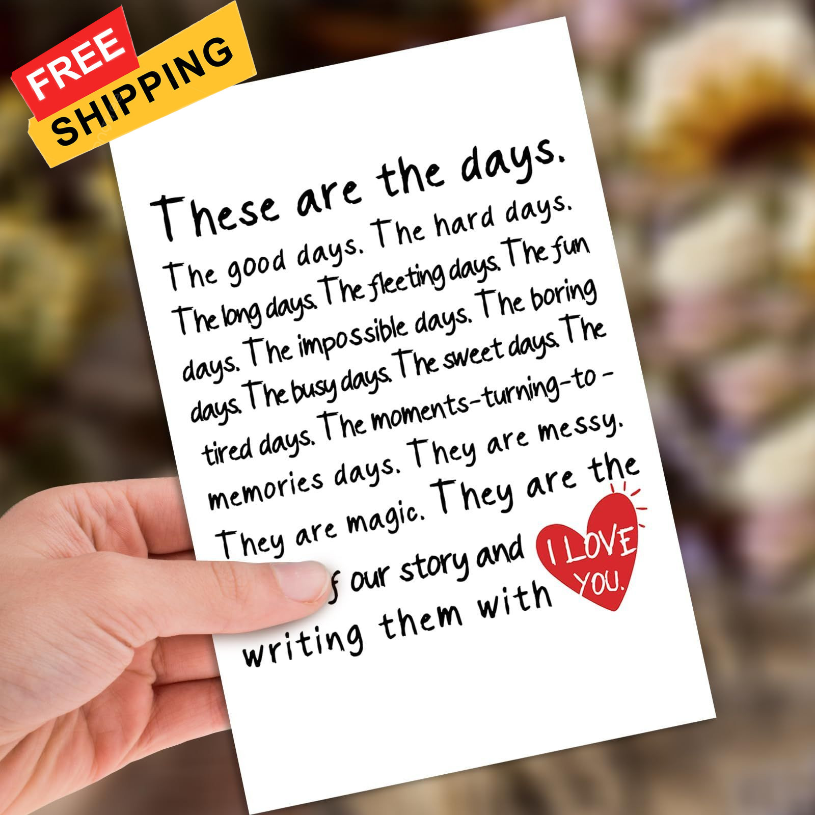 HEJOYN Mothers Day Gifts for Wife, 8×5.3 inches, Mother’s day card 09