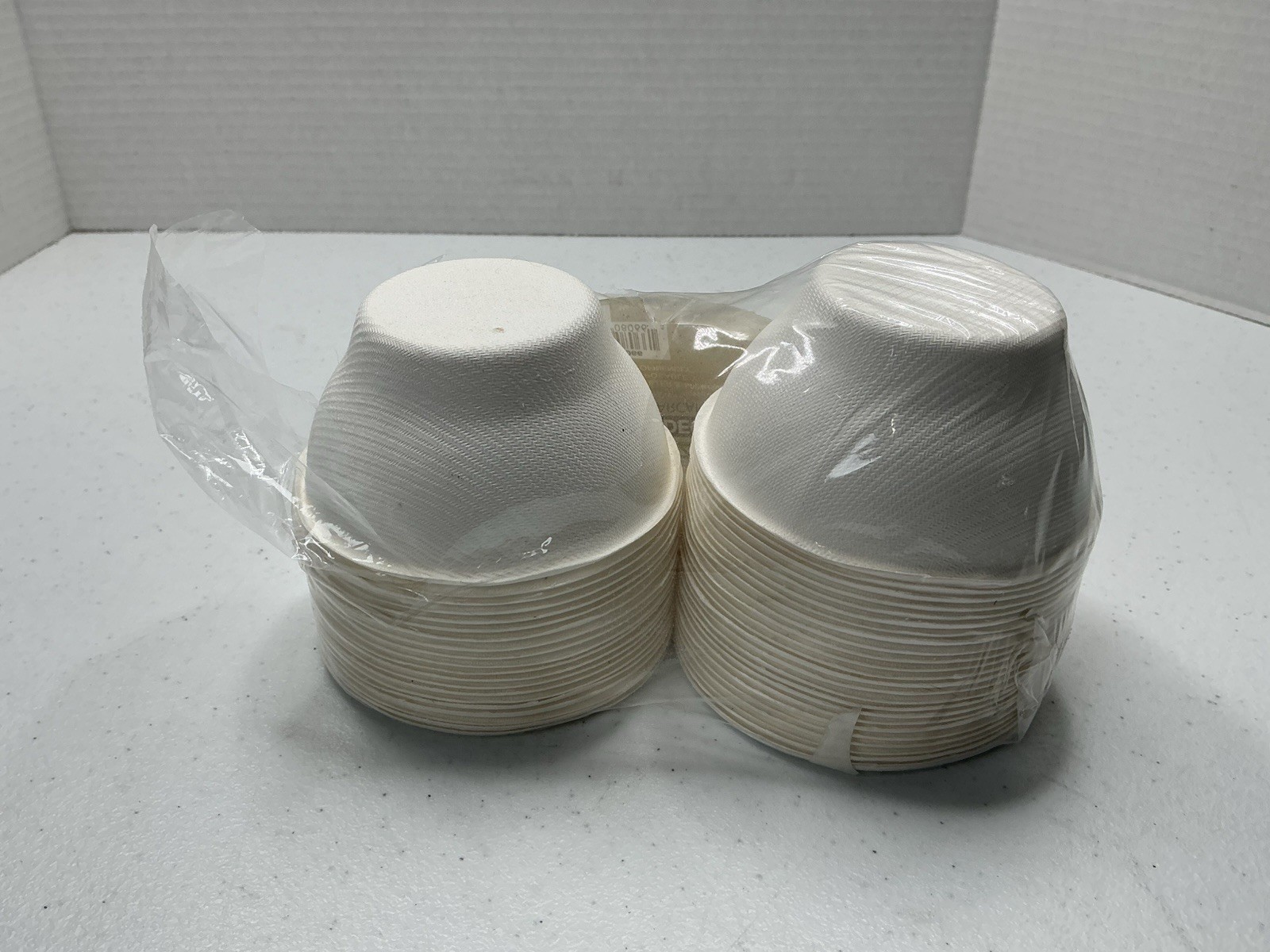Microwavable Compostable Bowls 6oz, Eco-Friendly Sugarcane 45 Count