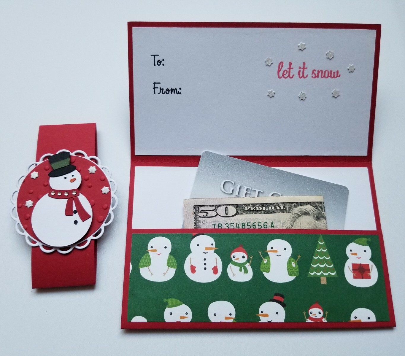 Christmas Gift Card/Money Holder, Holiday Gift Card/Cash Holder