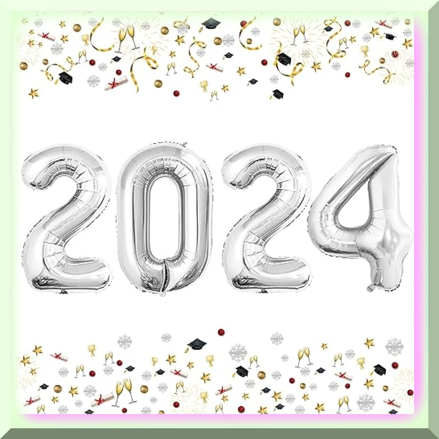 Silver 42 F Number Balloon for Celebrations