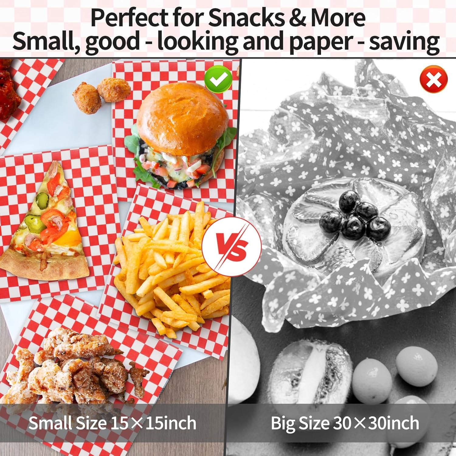 Deli Paper Sheets, Ultra Grease Resistant Wax Paper Sheets for Food “,