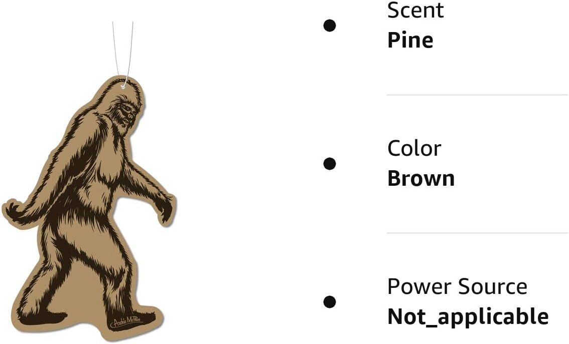 BIGFOOT Car Air Freshener – Deluxe Sasquatch (Pine Scent) – Archie McPhee
