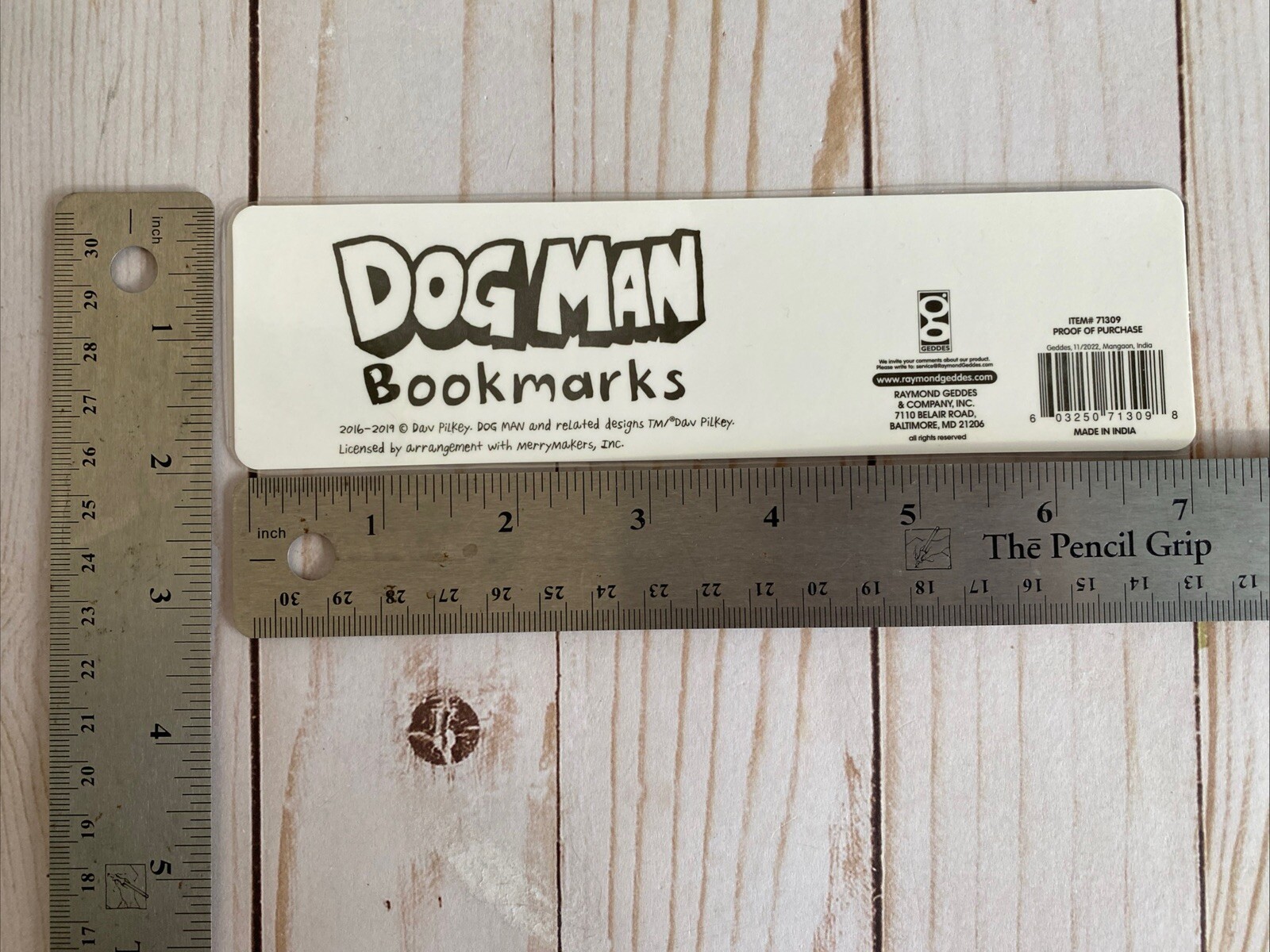 Dog Man Cat Kid Bookmark Laminated Stocking Stuffer Set Of5 Dav Pilkey Free Ship
