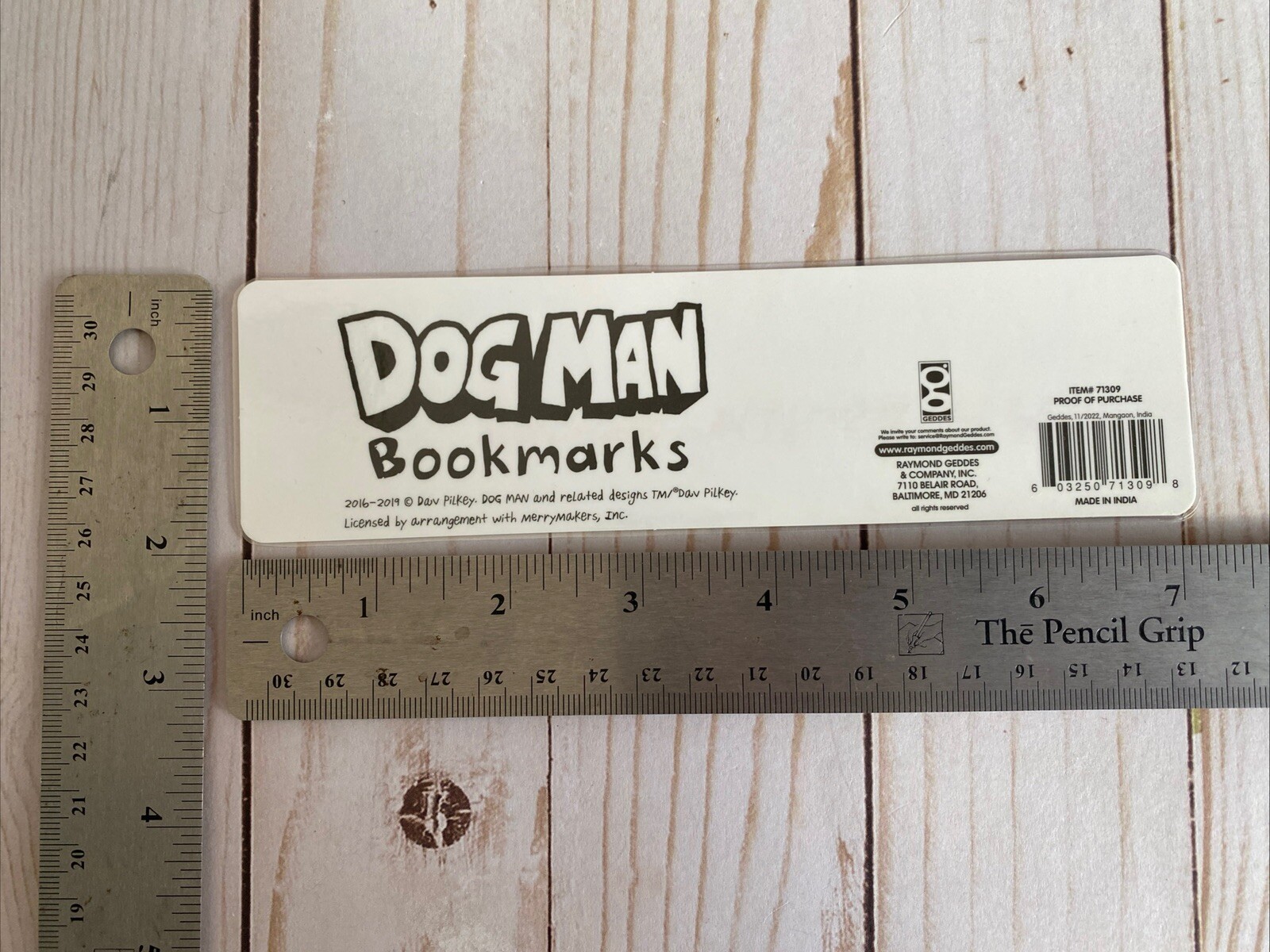 Dog Man Cat Kid Bookmark Laminated Stocking Stuffer Set Of5 Dav Pilkey Free Ship