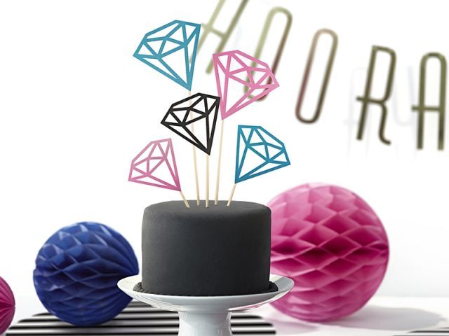 Diamond Cake Toppers