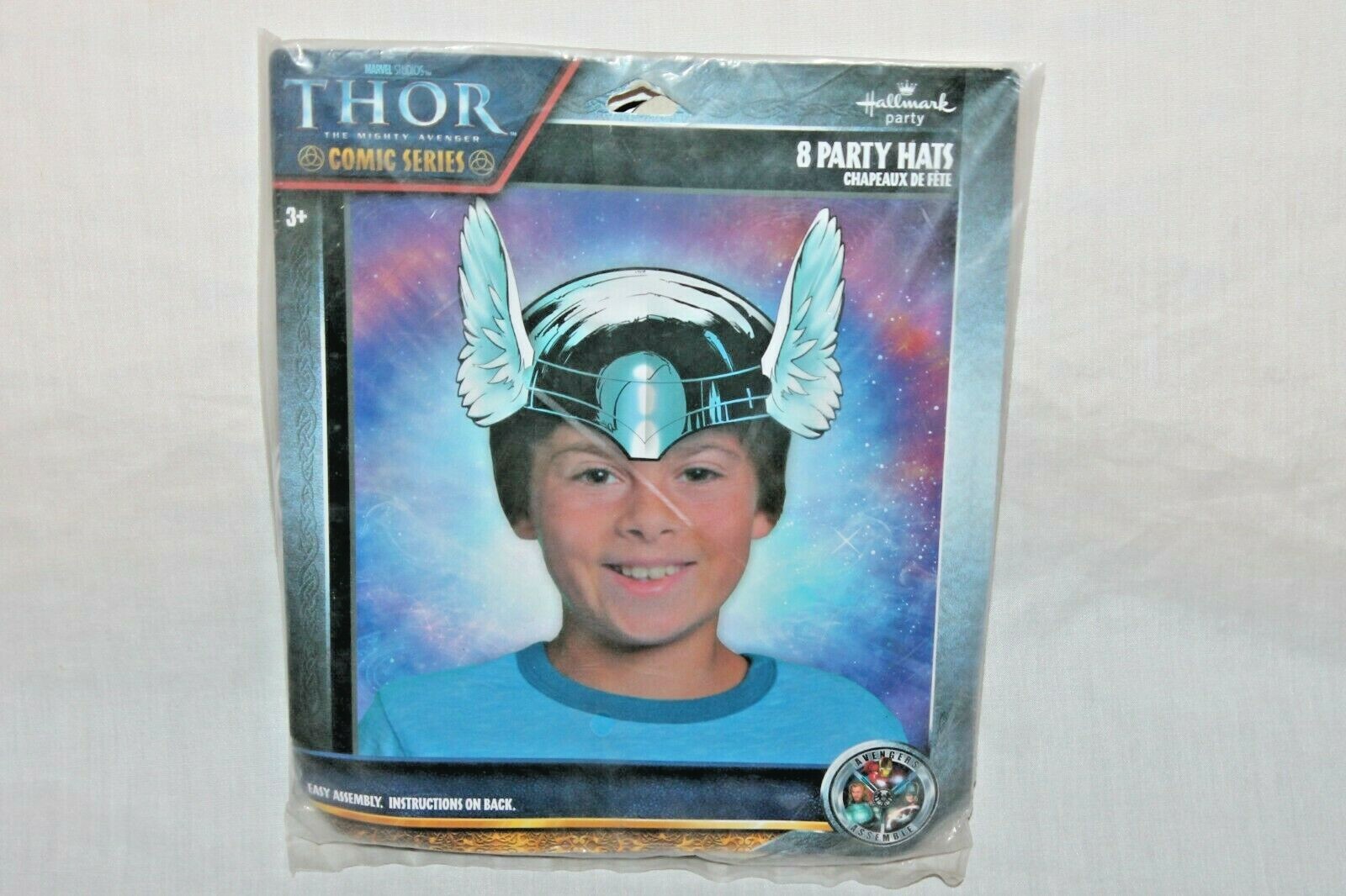 NEW IN PACKAGE THOR 8- PARTY HATS PARTY SUPPLIES