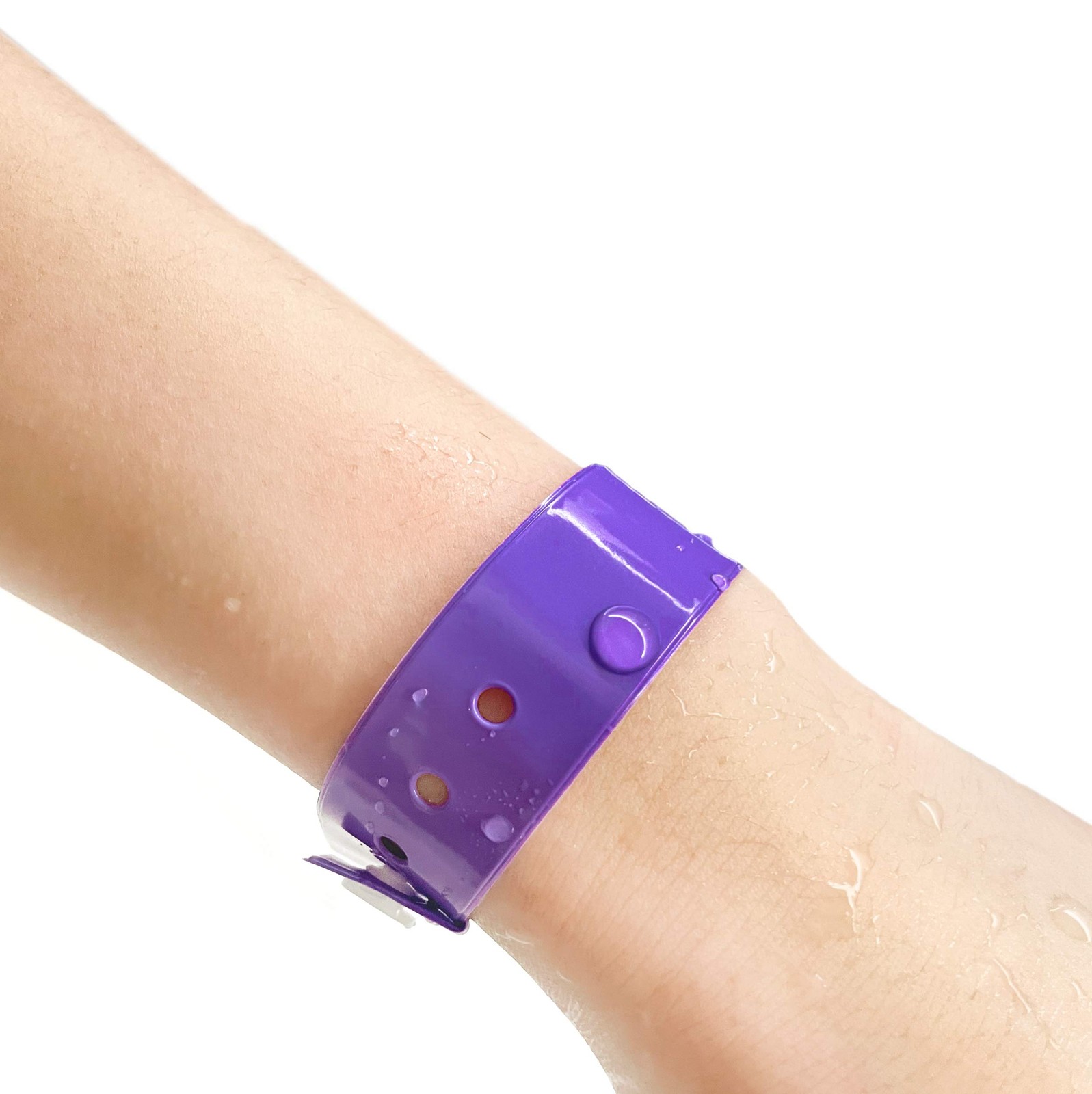 Plastic Event Wristbands Neon Purple 500 Pack Vinyl Wristbands for Parties