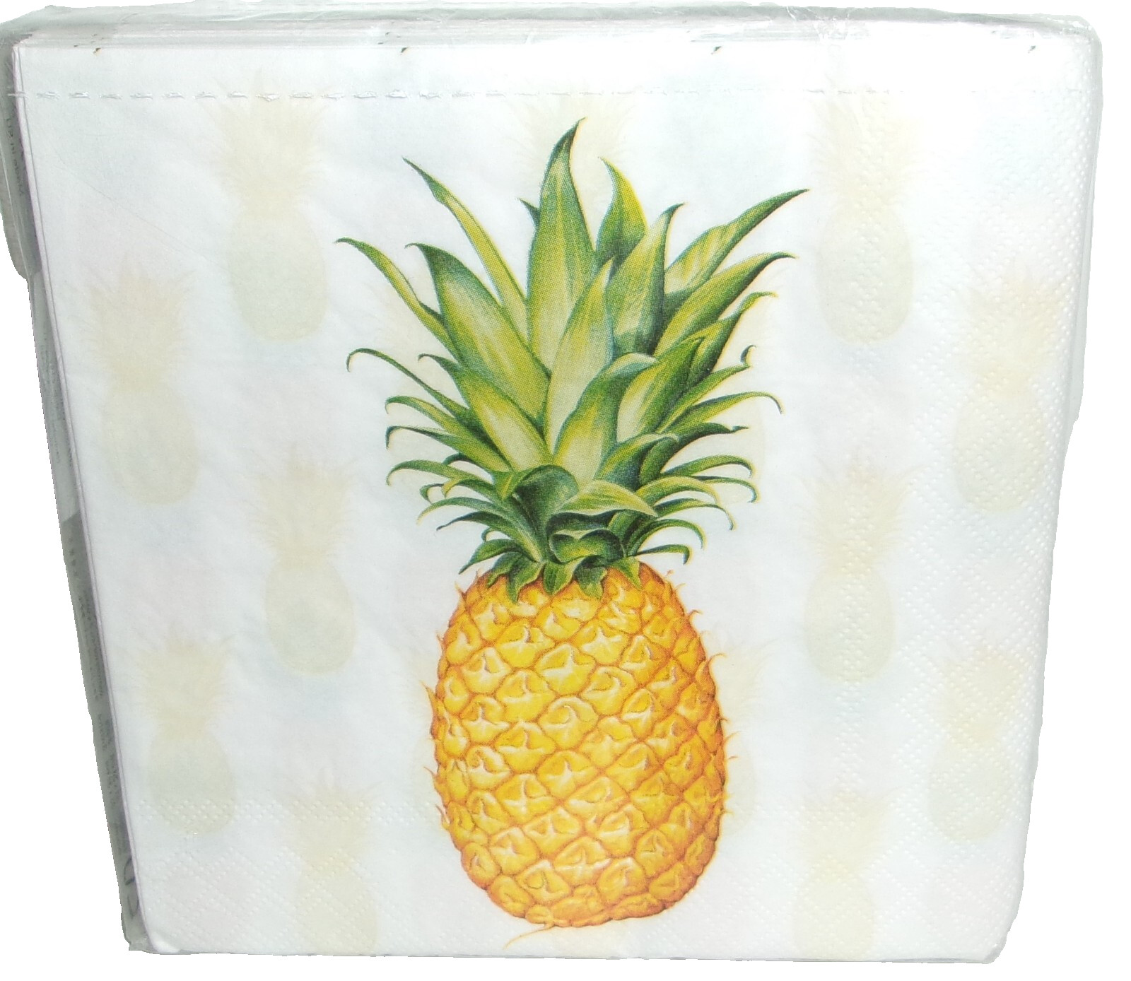 TROPICA Luncheon Napkins ~ 20 Ct ~ 3 -Ply ~ PINEAPPLES ~ 13″ x 13″