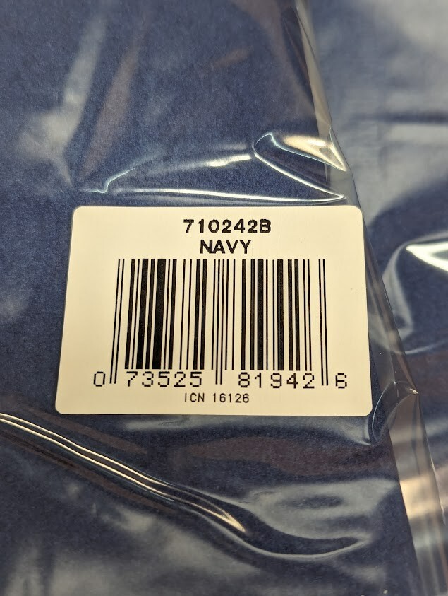 Lot of 22 x Paper Table Cover Navy Color 54″ x 108″ Touch of Color 710242B