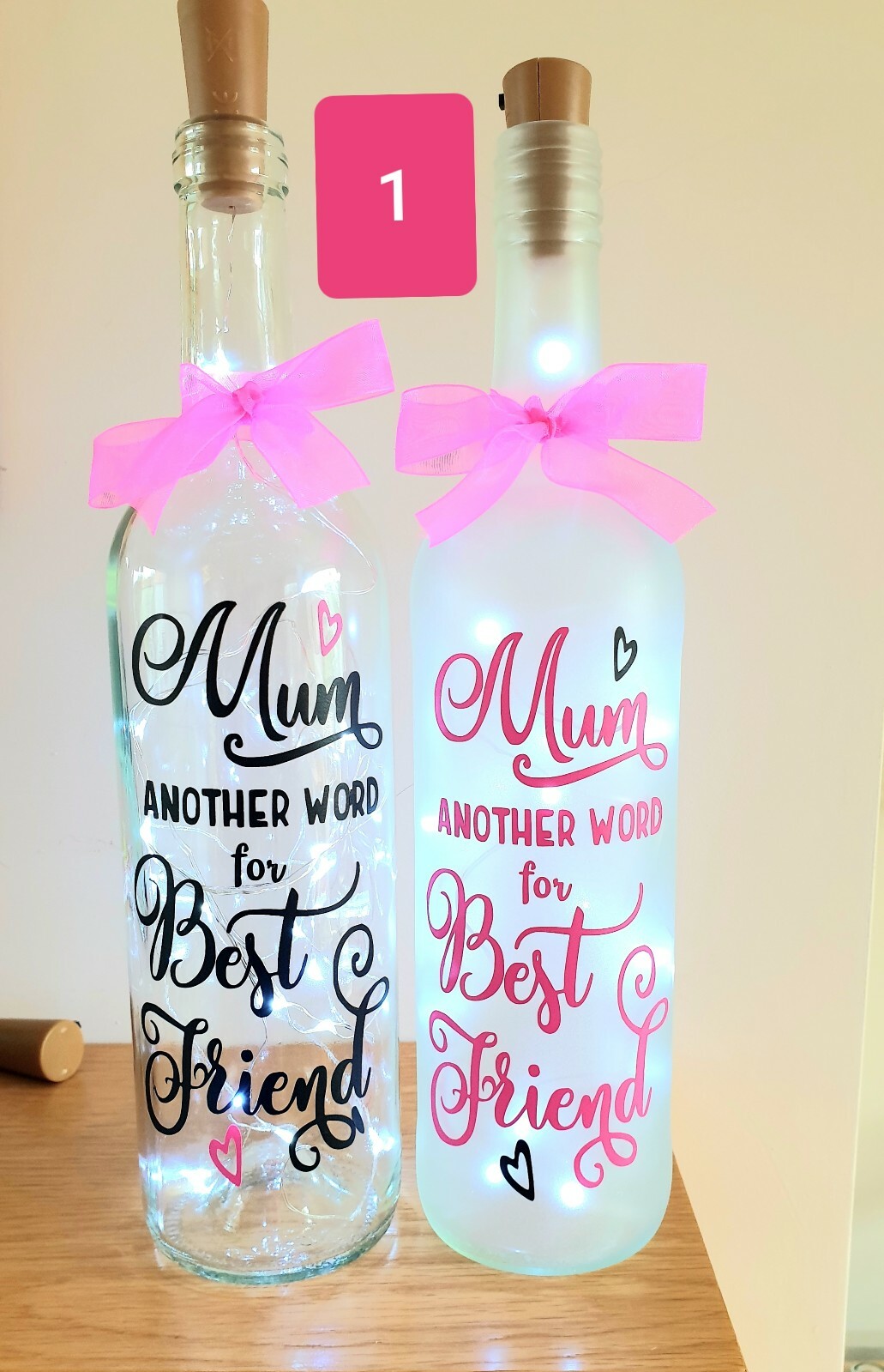 Light Up Wine Bottle Unique Gift for Mothers Day/Birthday/Christmas