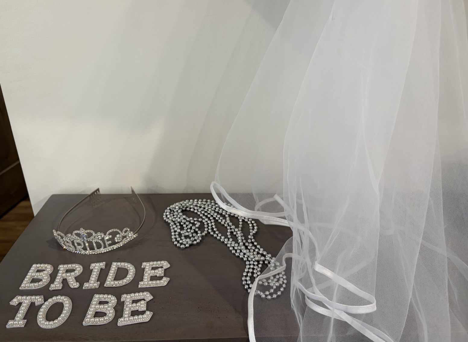 Bachelorette Bride To be Party Favors Crown, Beads, Veil, Bride To Be Letters