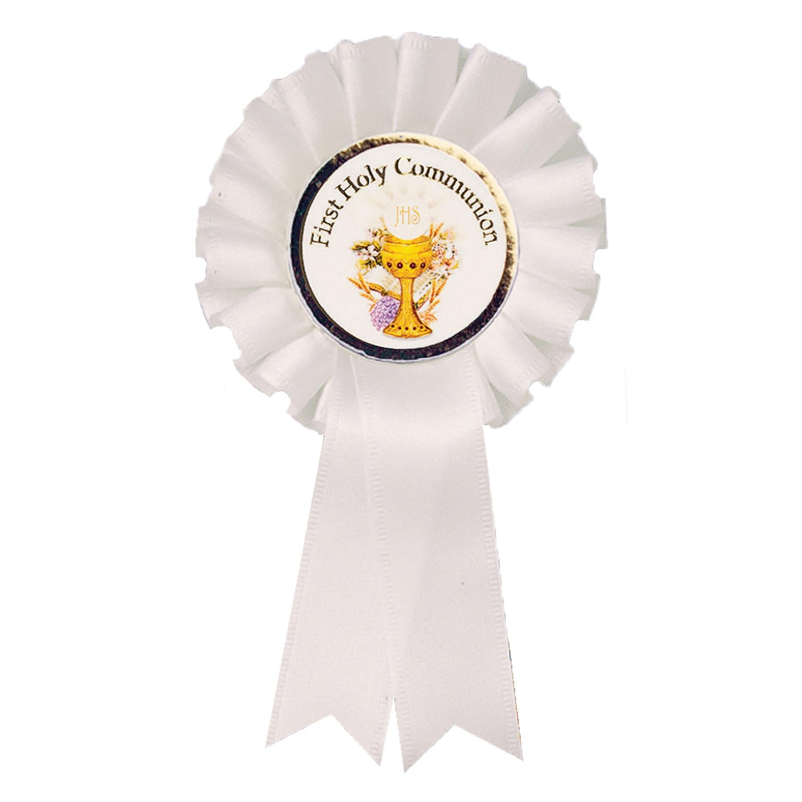 White Rosette Badge First Holy Communion C1903