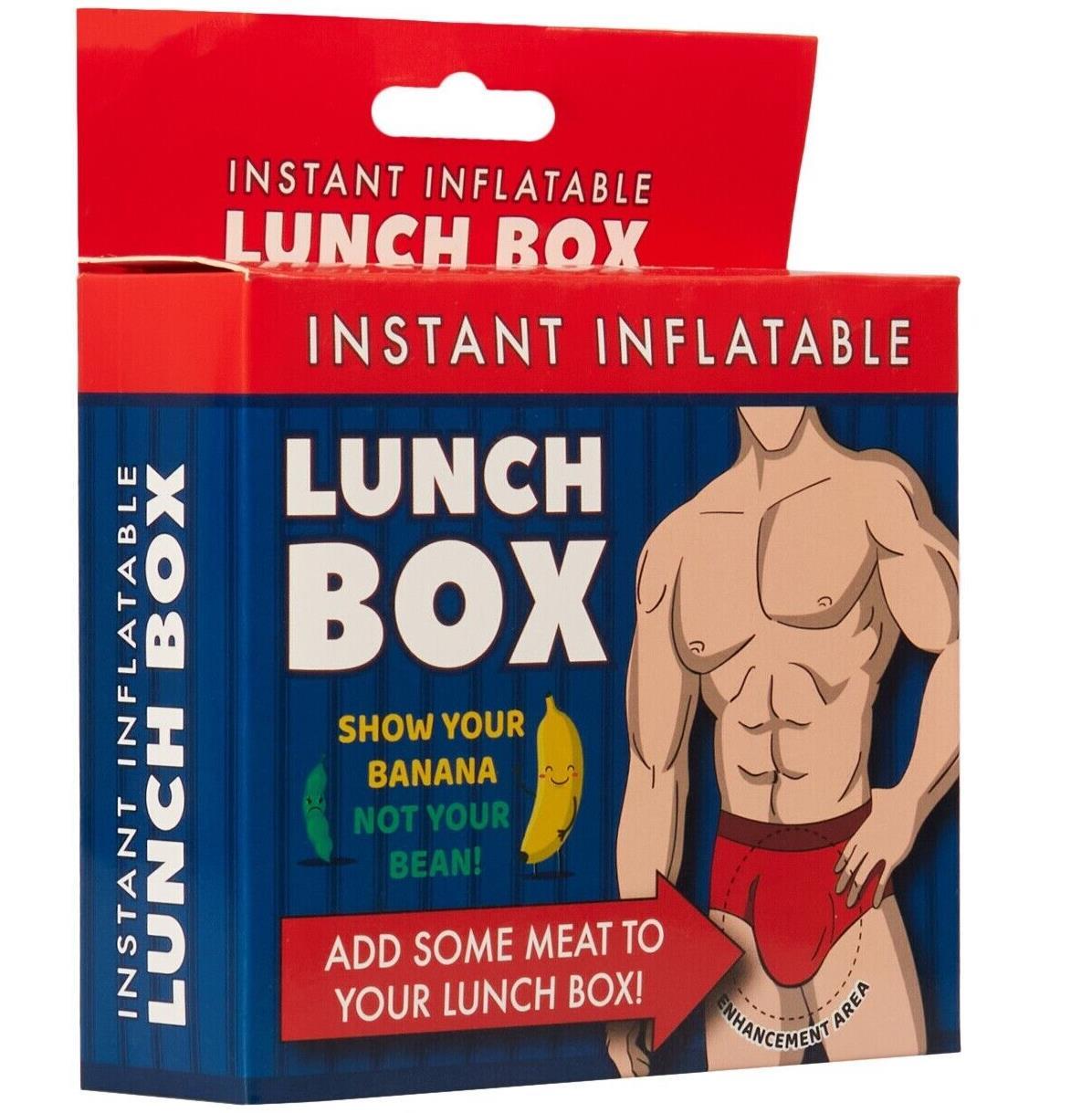 BALL SACK BLOW UP BULGE – Instant Inflatable Lunch Box – Funny Adult Gag Gift