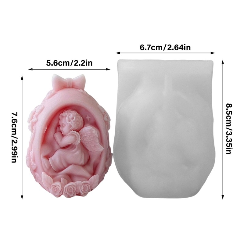 Sturdy Silicone Tabletop Display Mold For DIY Baby Angel Eggs Easter Ornaments