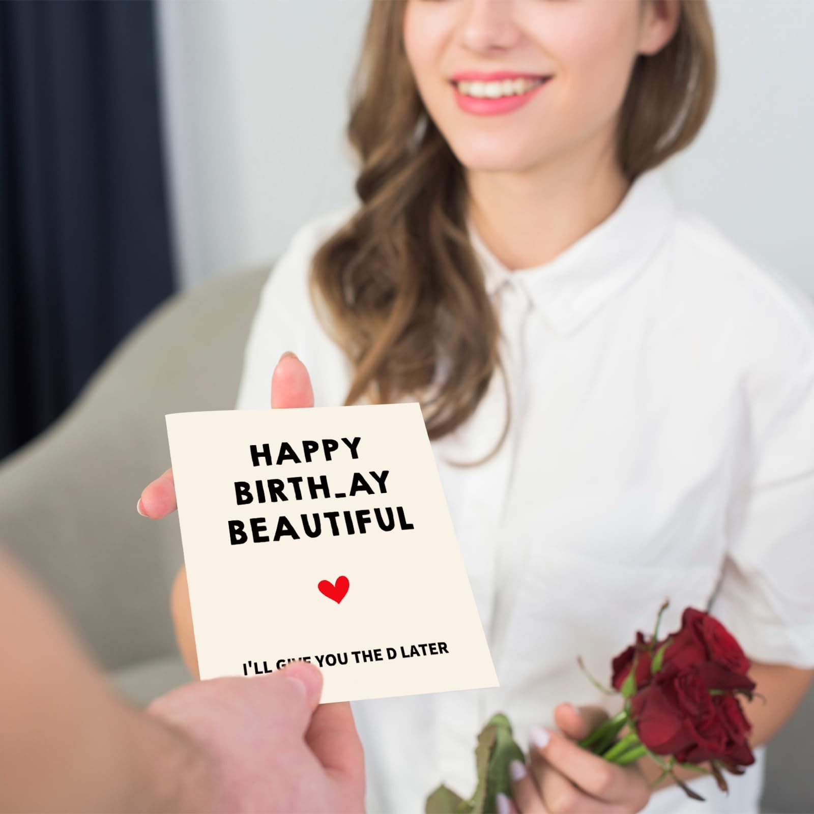 Qamza Naughty Adult Birthday Card for Wife 8″ x 5.3″ / 20.32cm x 13.46cm, #4