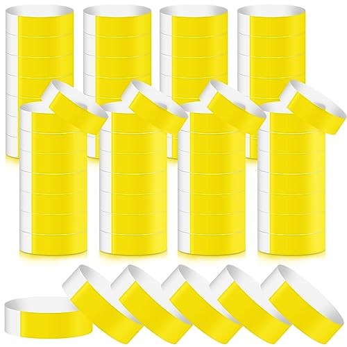 800PCS Orange Wristbands for Events Wrist Bands Colored Paper 800yellow