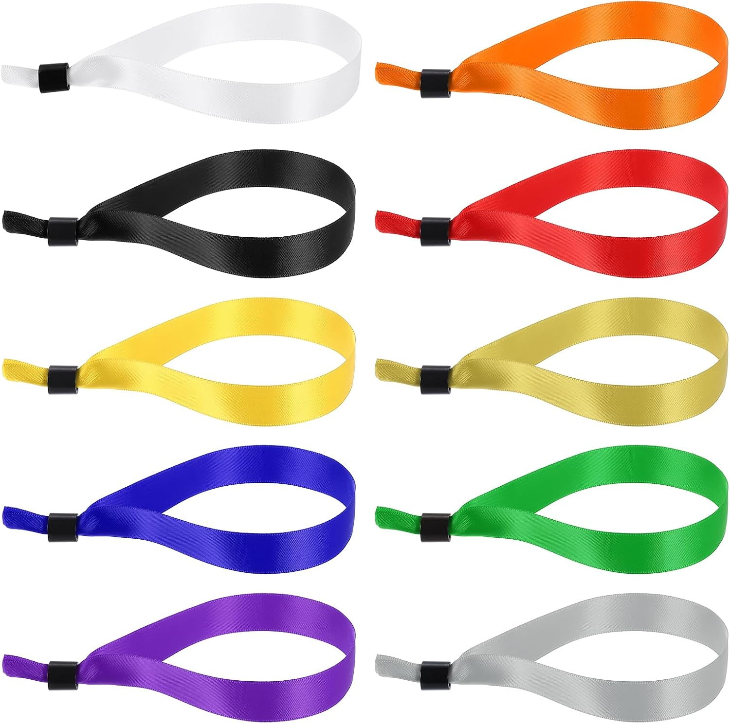 Disposable Cloth Wristbands for Events, 100 Pcs Adjustable Cloth Event Wristband