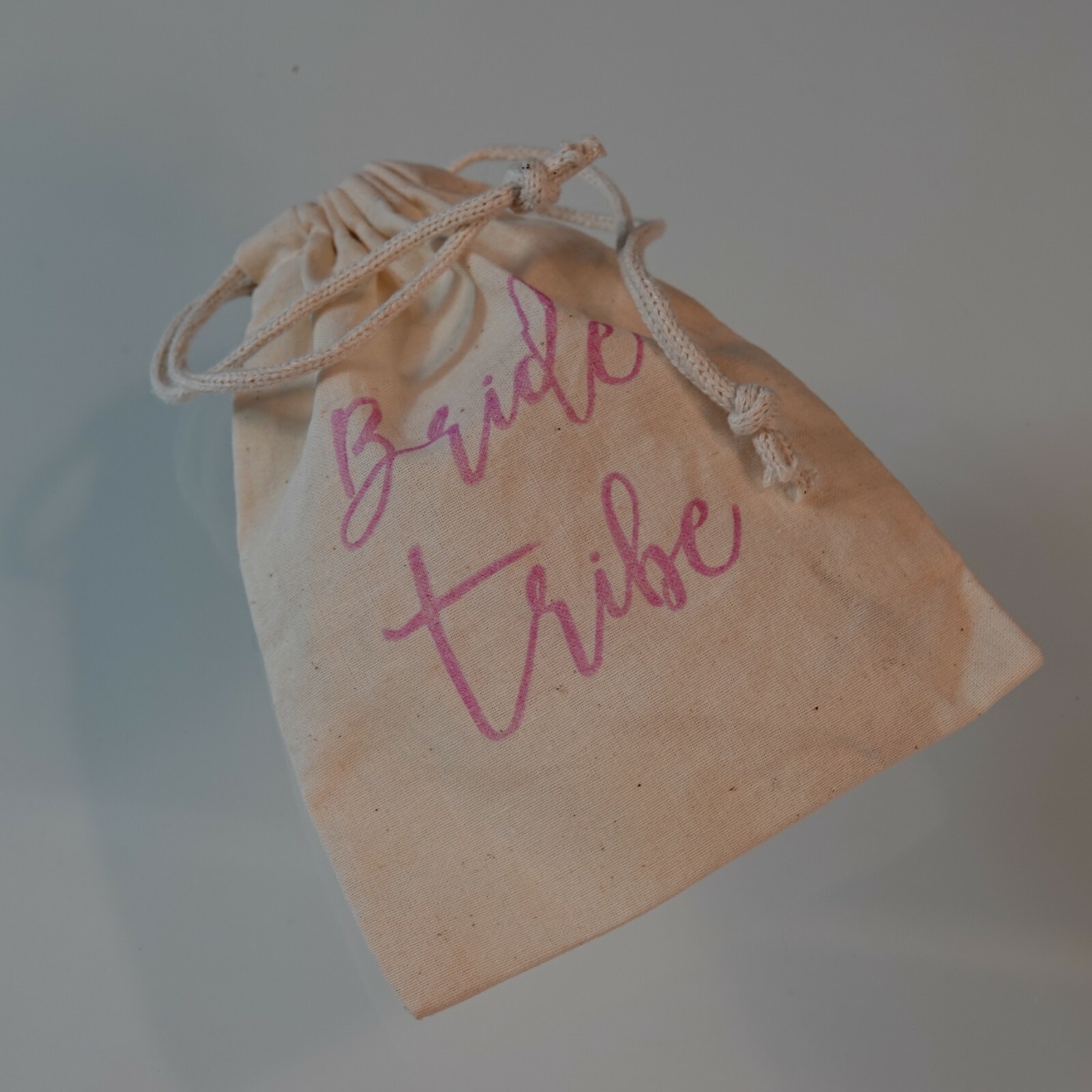 Bride Tribe Pouch Drawstring Bag Canvas Cotton Bachelorette Party