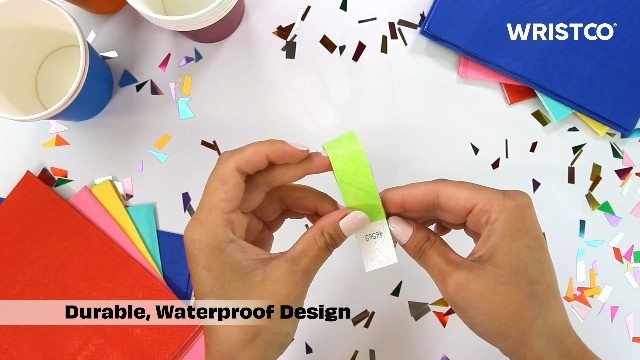 2,000 Tamper-Proof Tyvek Wristbands – 5-Color Variety Pack for Events, Parties &