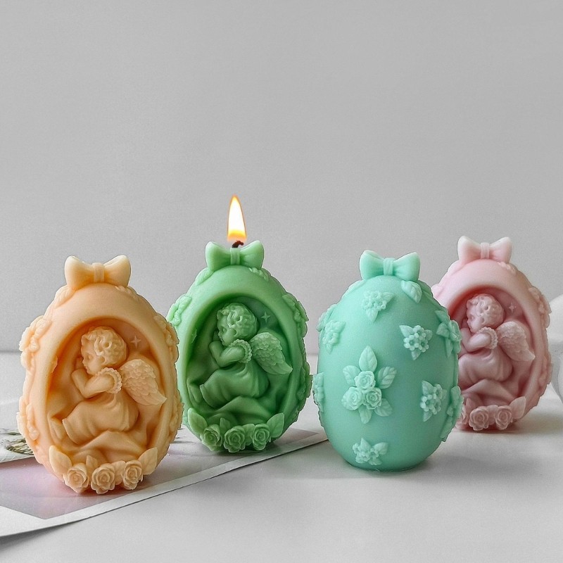 Sturdy Silicone Tabletop Display Mold For DIY Baby Angel Eggs Easter Ornaments