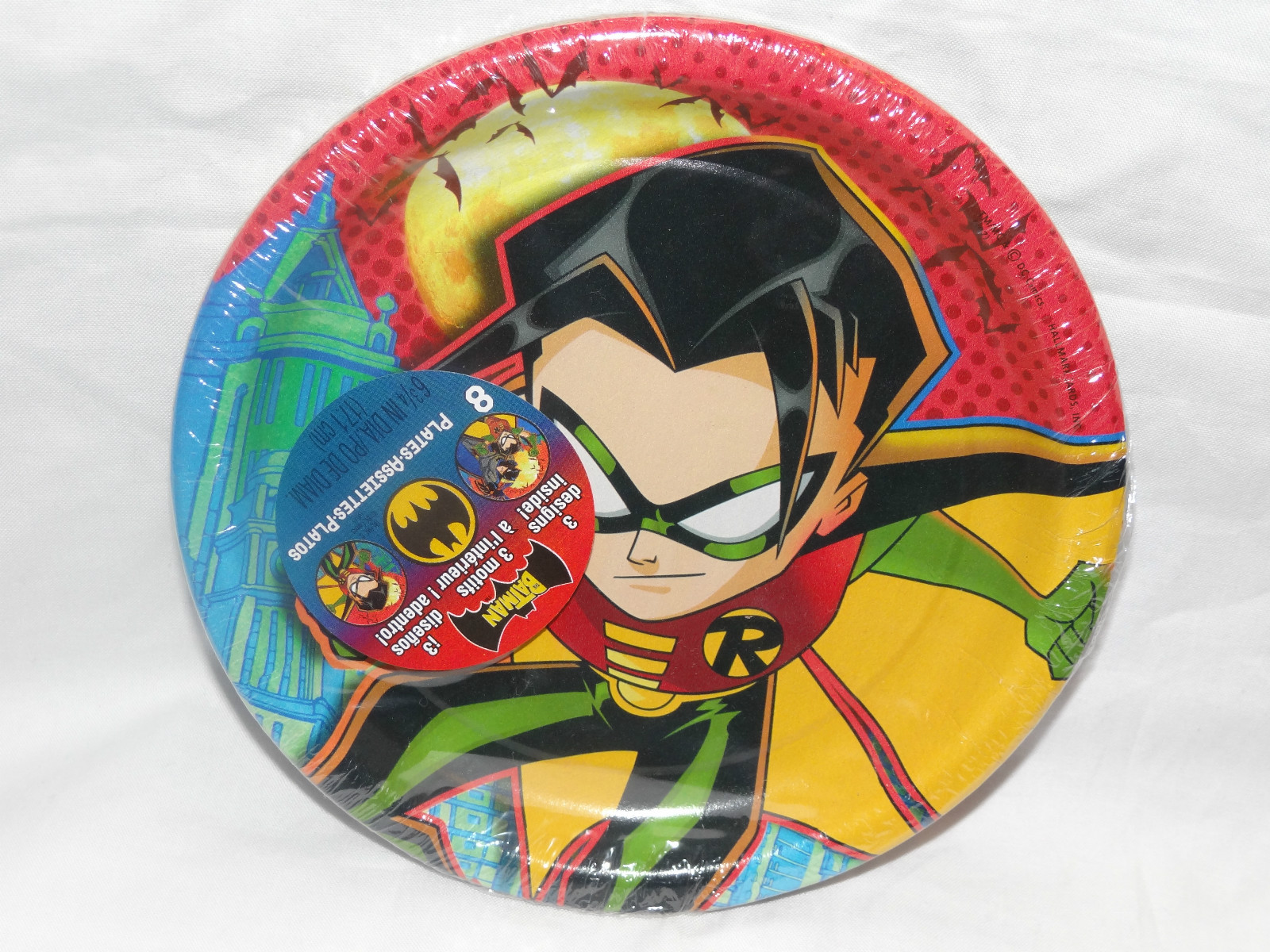 NEW BATMAN & ROBIN DESSERT PLATES PARTY SUPPLIES