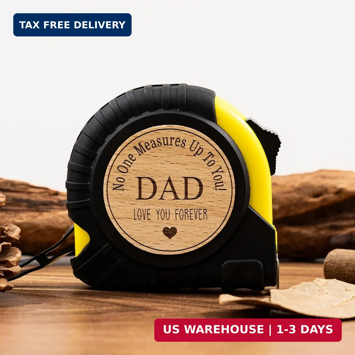 Personalized Tape Measure Fathers Day Gift for Dad, Engraved Tape Measure, Chris