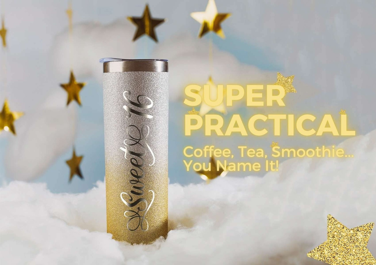 Onebttl Sweet 16 Gifts for Girls, Her, Daughter- Sweet Sixteen – 20oz/590ml S…