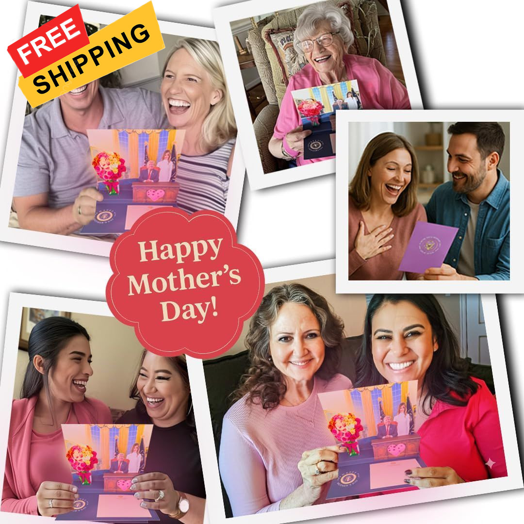 Talking Donald Trump Mothers Day Card – Plays Trump’s 5×7 inches, Flowers