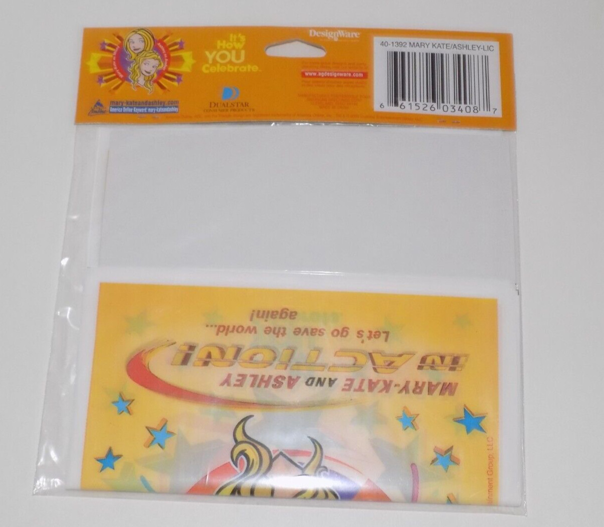 2003 Mary Kate & Ashley in Action 16 Birthday Party Invitations & Gift Bags NEW