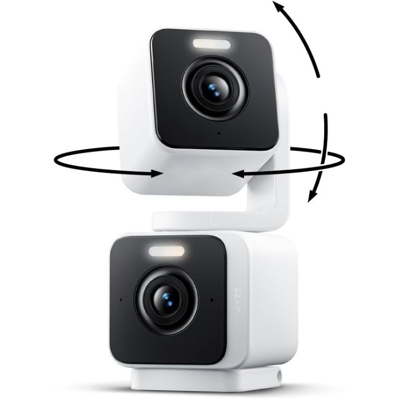 Duo Cam Pan Indoor/Outdoor IP65 2K 360° Pan/Tilt Smart Home Security Camera