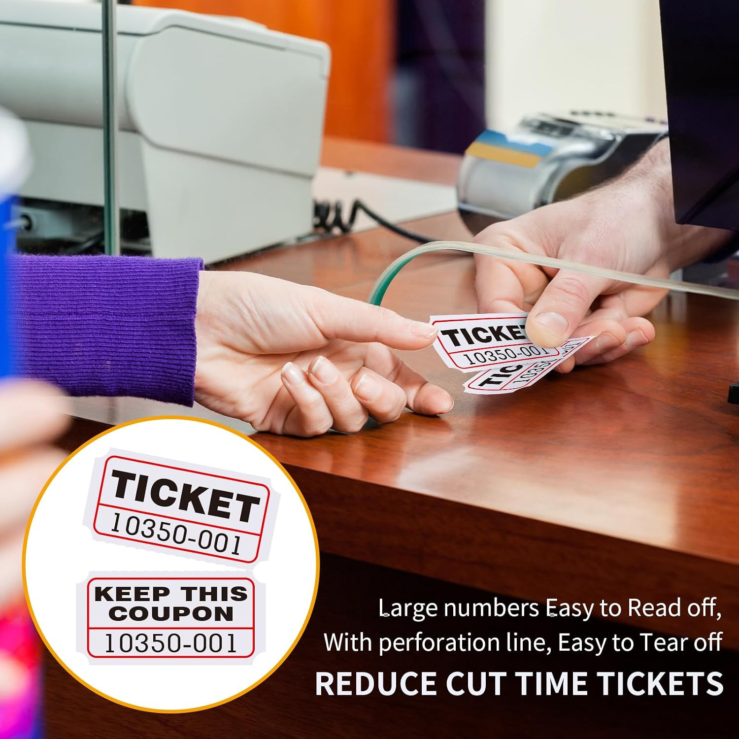 Raffle Tickets Double Rolls 1000 Per Roll 50/50 Raffle Tickets for Events,Car…