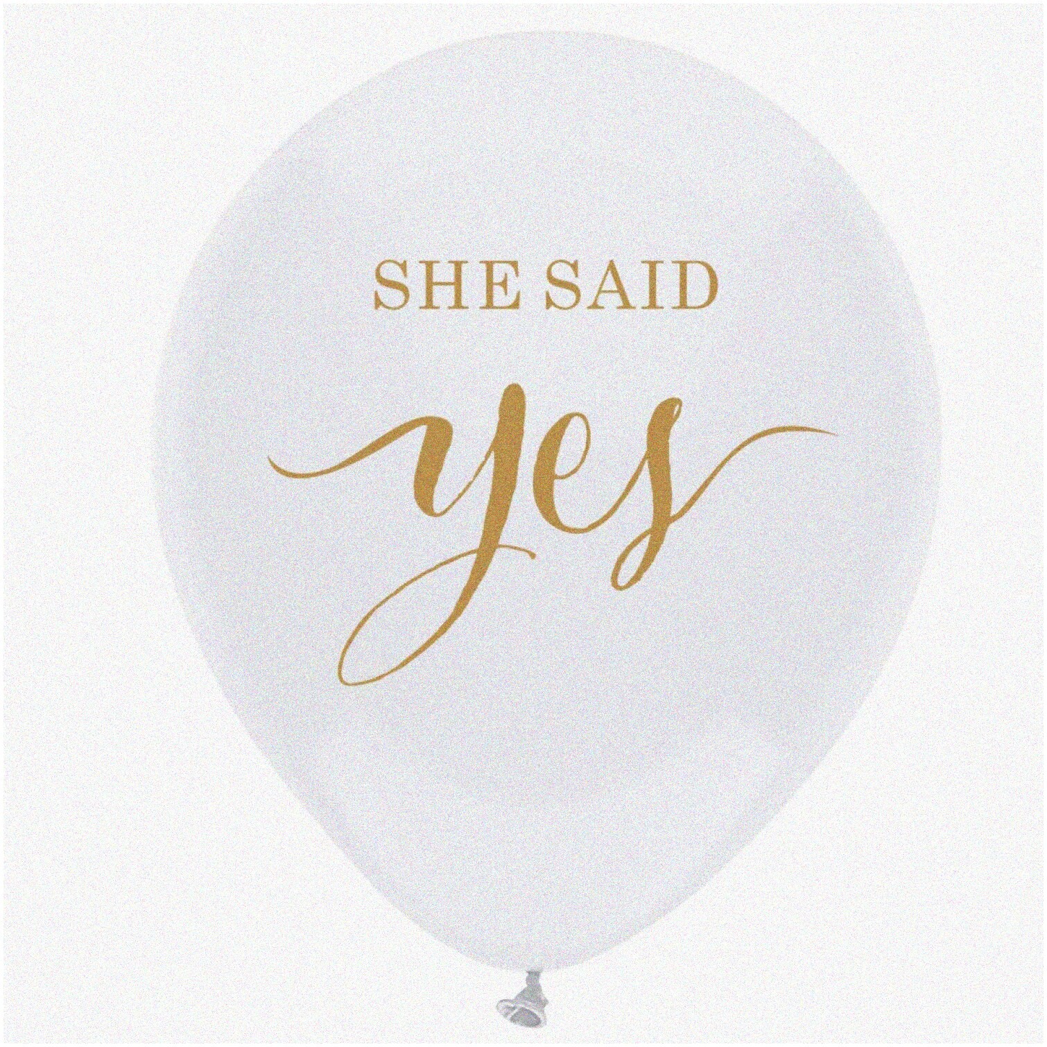 White and Gold Wedding Balloons 16 Pieces