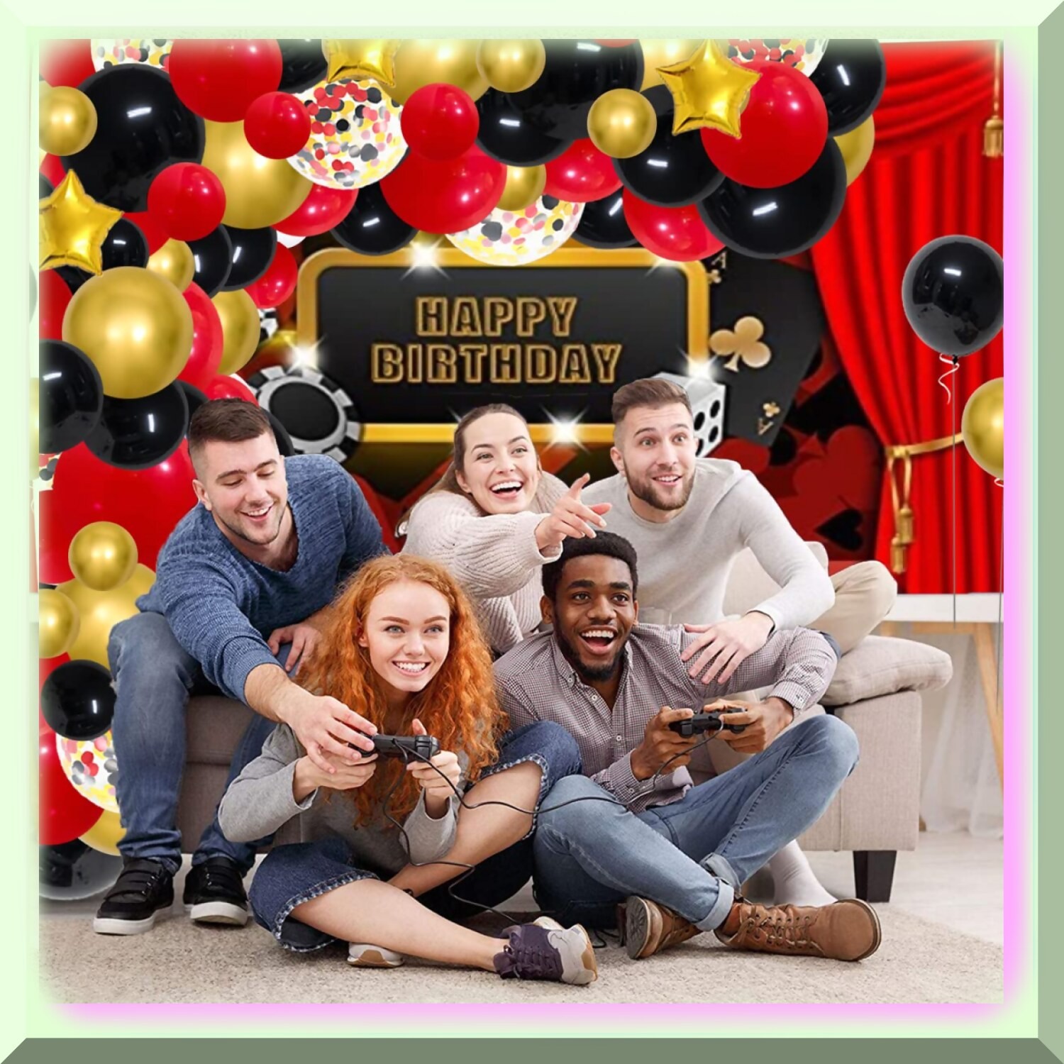 Gilded Celebration Balloon Garland Kit 116 Pcs
