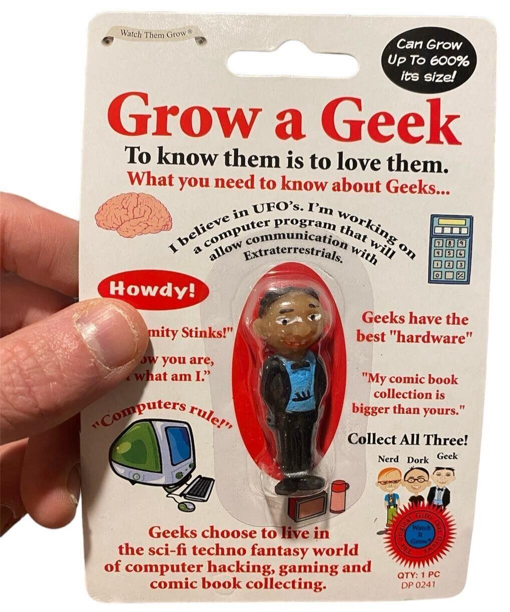 SET OF 3 Grow your own DORK – NERD – GEEK – Fun Gag Joke Novelty