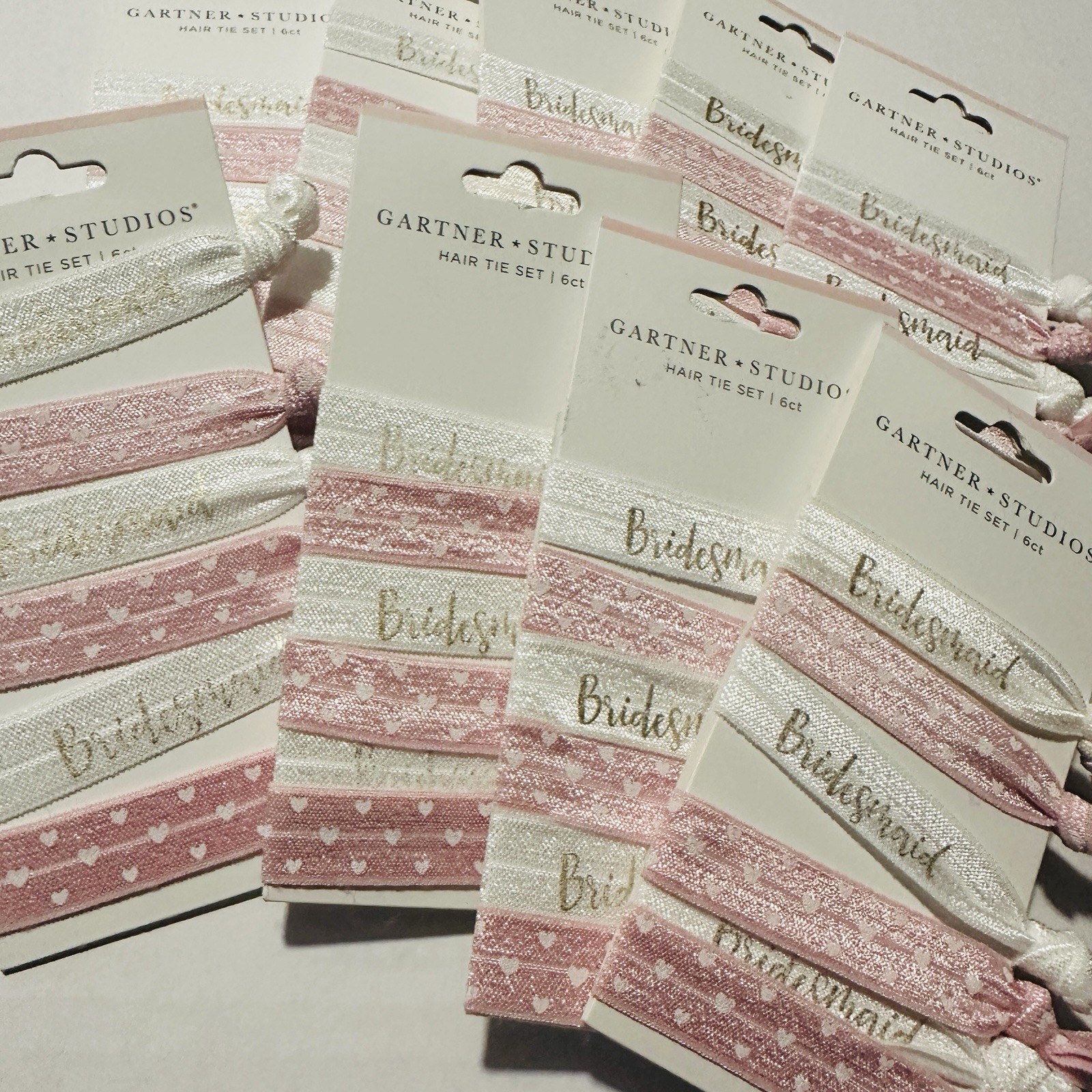 Bridesmaid Gifts Hair Ties (9 Packs ) NEW Wedding Favors