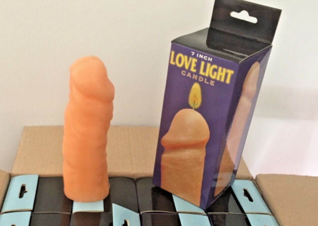 Bachelorette Party Naughty Gag Gift 7 in. LOVE LIGHT PENIS CANDLE