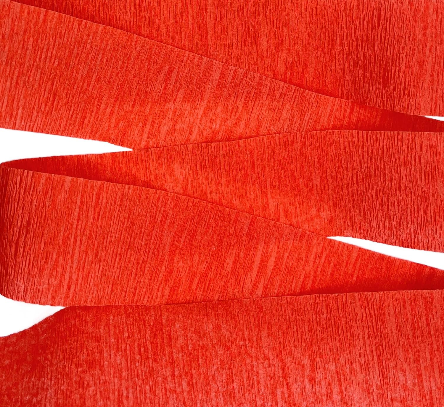 Red and White Crepe Paper Streamers (2 Rolls Each Color) MADE in USA!